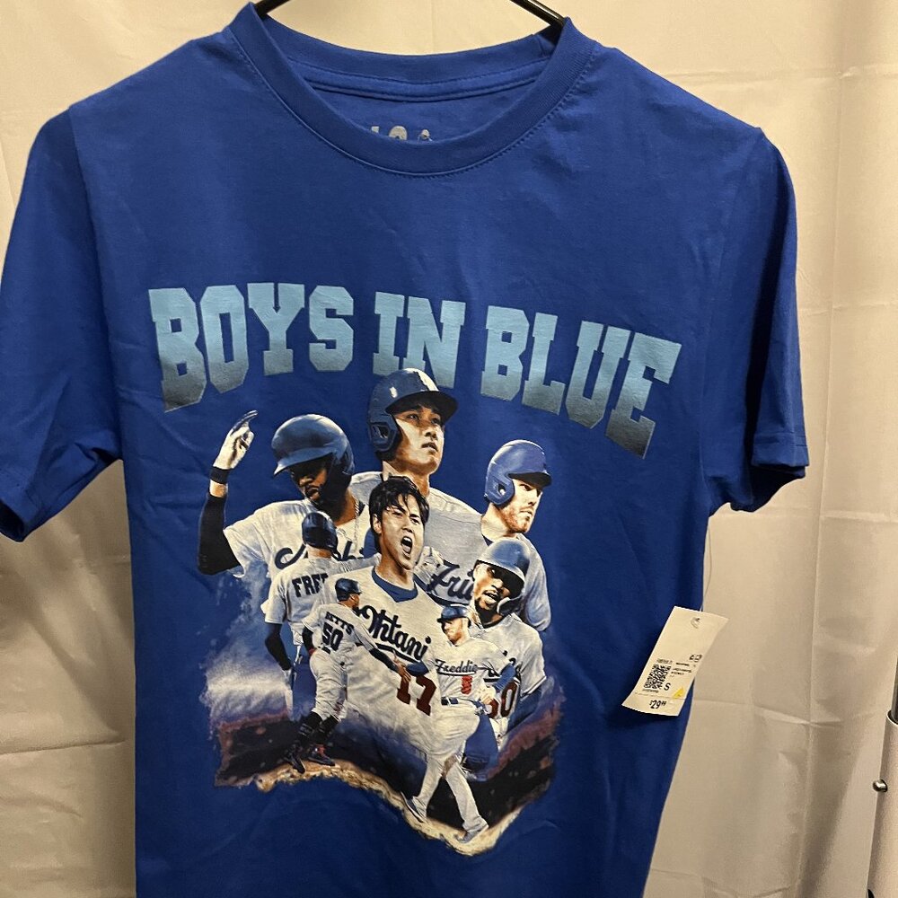 2024 "Boys in blue' LA dodger forever 21 Small mens tshirt